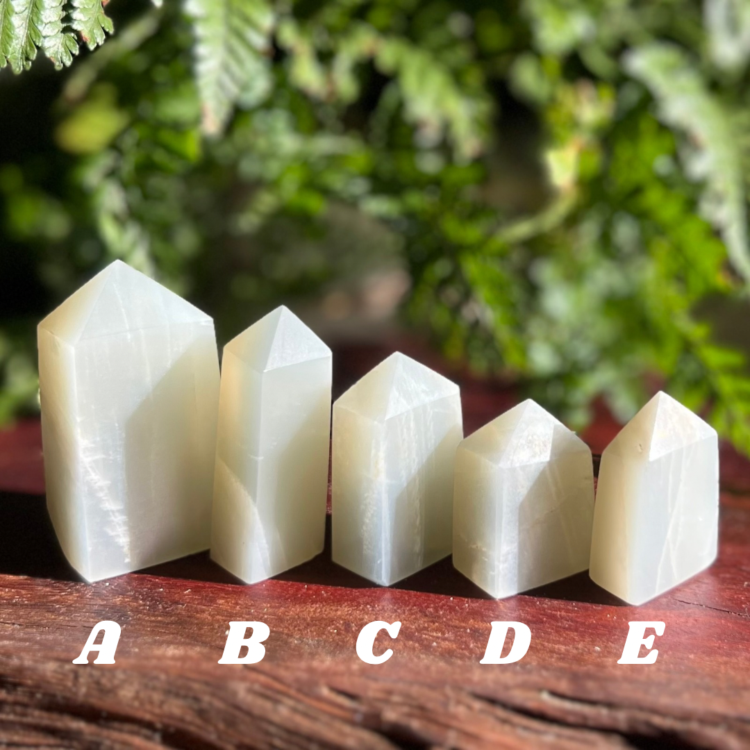 Sage Green Moonstone Mini Tower (a)