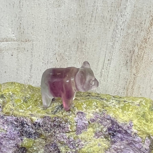 Mini Fluorite Carving: Bear