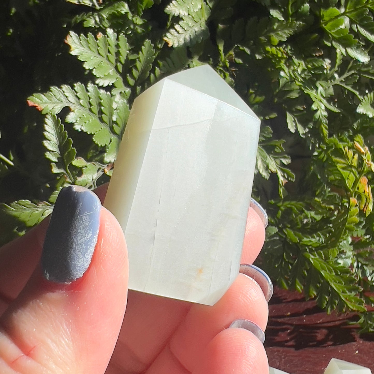 Sage Green Moonstone Mini Tower (a)