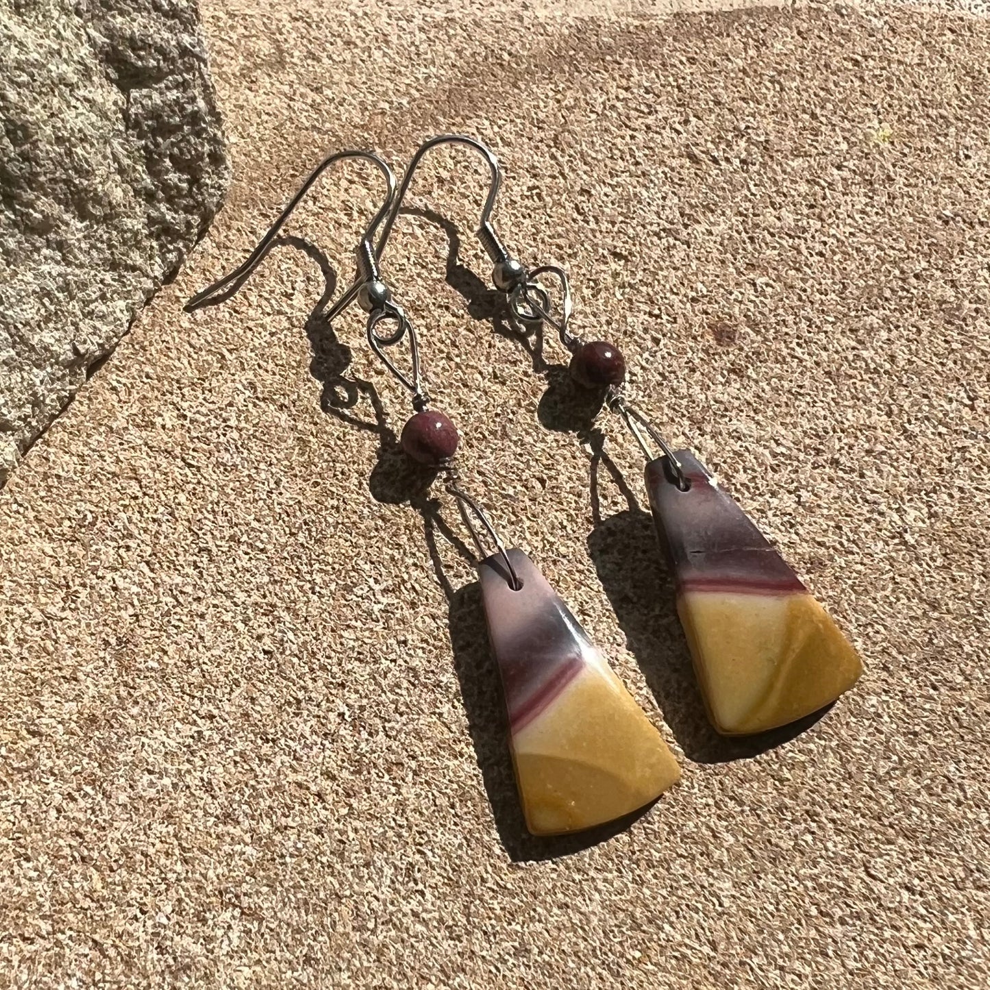 Australian Mookaite Crystal Earrings: Vitality ∙ Courage ∙ Nurturing