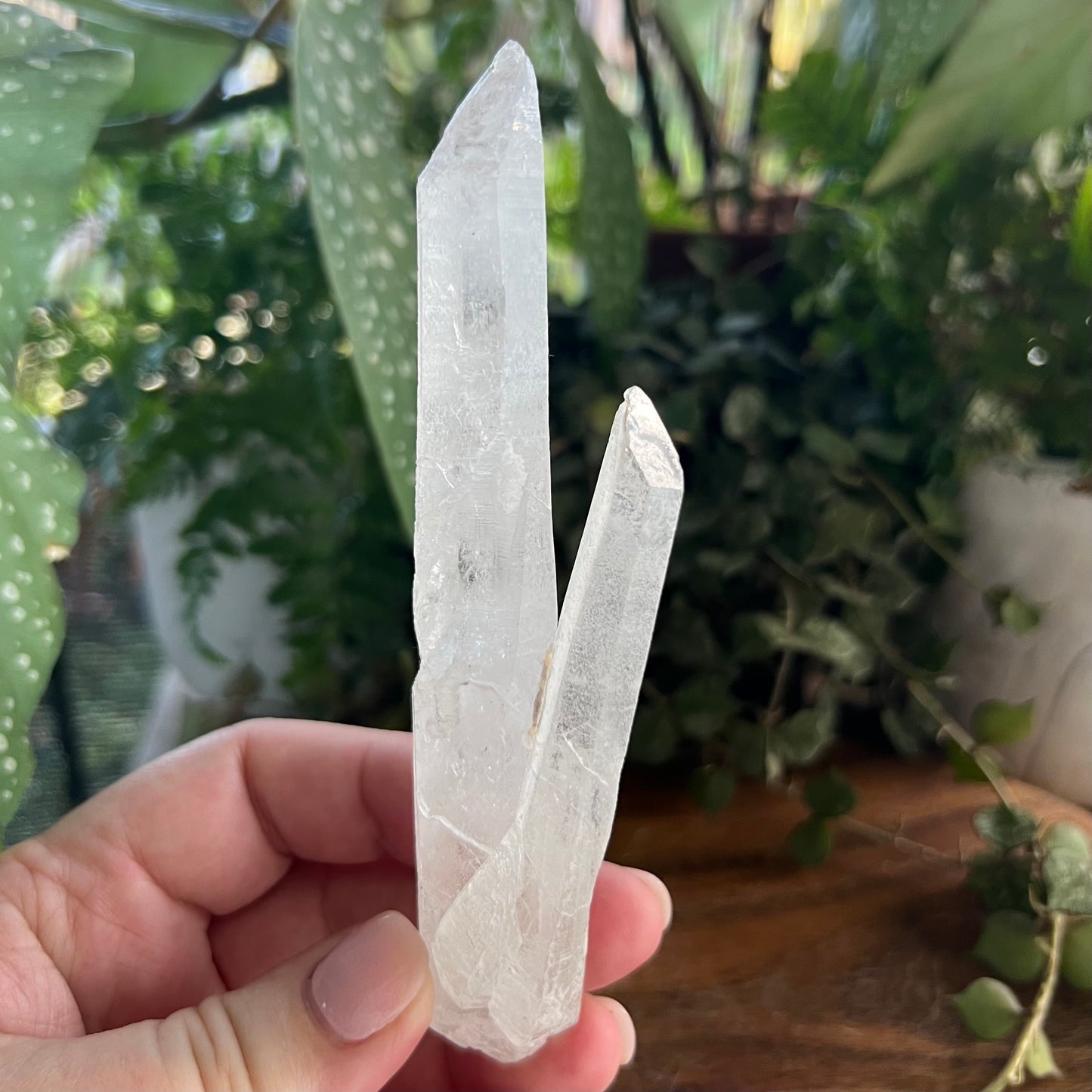 Shamanic Clear Quartz Wand Twin - Inner Mongolian