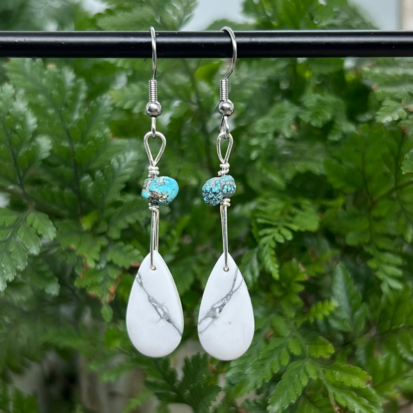 Howlite Crystal Earrings: Emotional Balance ∙ Quiet the Mind ∙ Soothes Stress