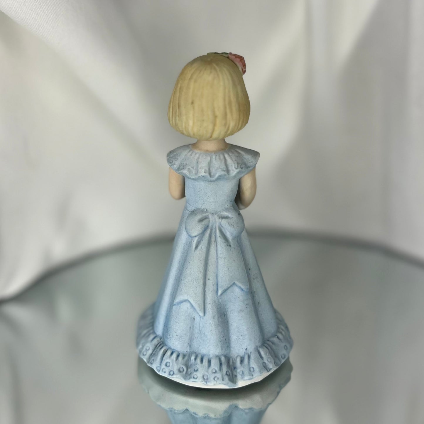 ‘Growing Up Birthday Girls' Porcelain Figurine | Vintage 6th Birthday Cake Topper | Blonde girl version | Enesco | 1984