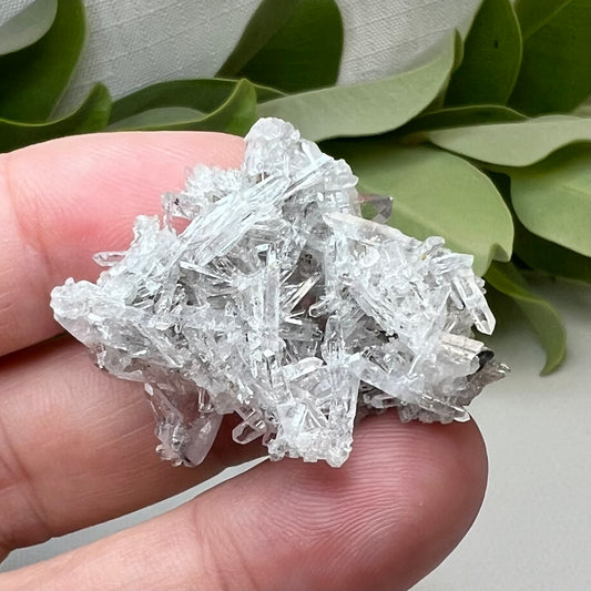 Inky Needle Quartz Cluster Specimen - Dawashan Mine, Sichuan, China