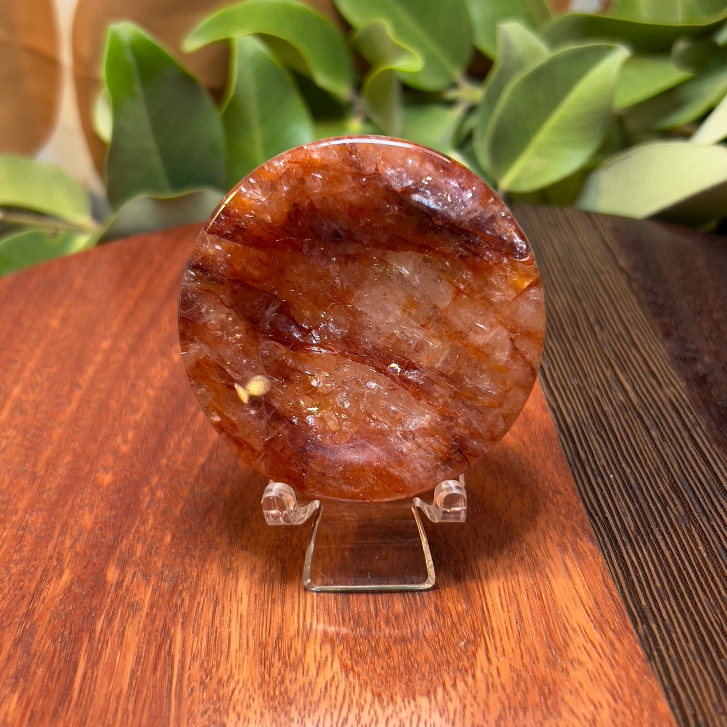 Fire Quartz Dish | Sphere Stand