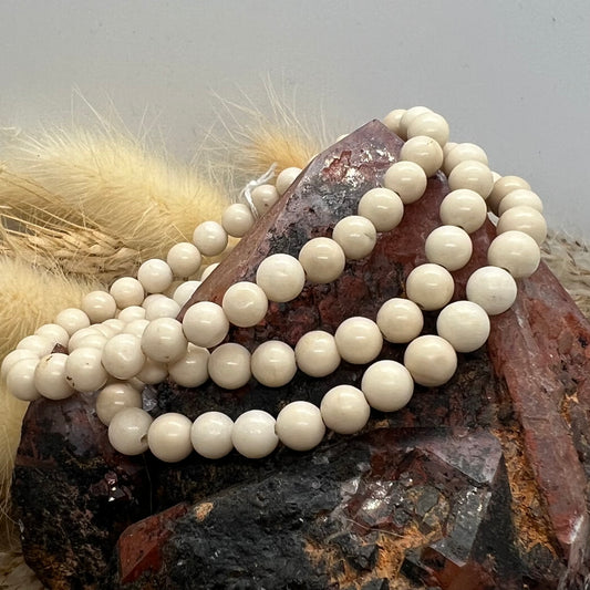 River Stone Stretch Bracelet: Energy Flow | Goal Achievement | Mother Earth