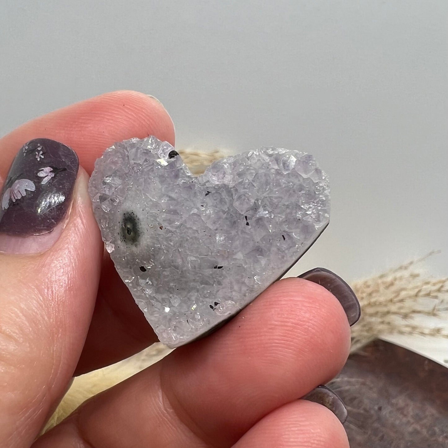 Amethyst Cluster Heart (v)