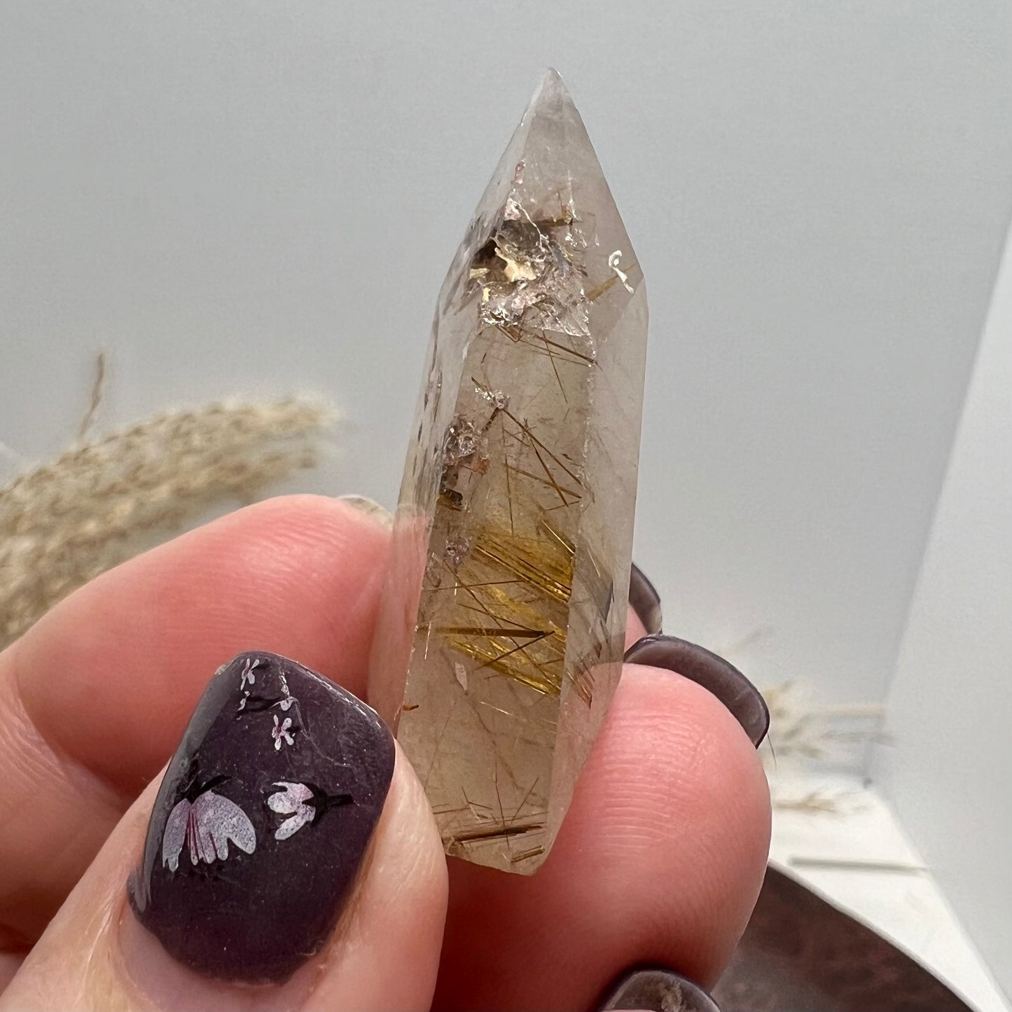 Golden Rutile Quartz Mini Tower (Brazil) (b)