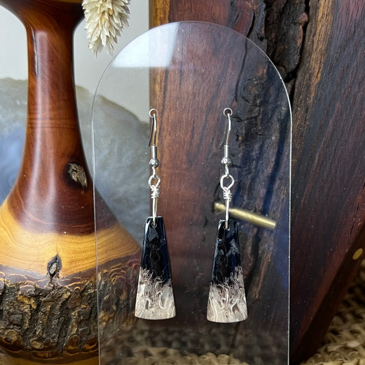 Fossilised Palm Root Earrings: Personal Growth ∙ Ancient Wisdom ∙ Spiritual Insight