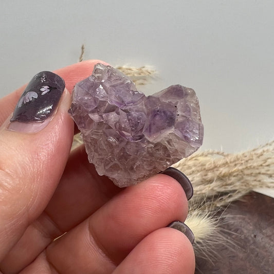 Amethyst Heart shaped Cluster