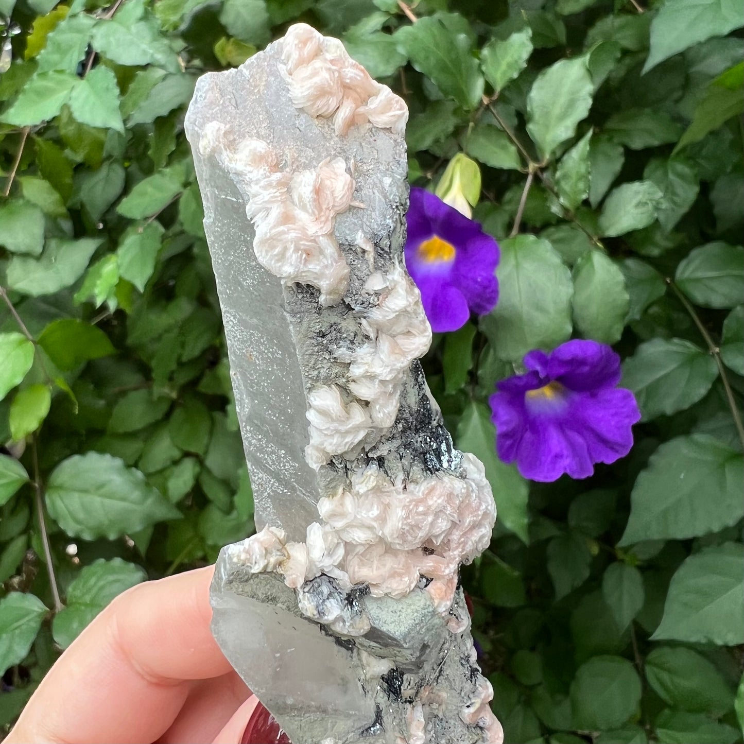 Quartz Wand Twin - Inner Mongolian - Self-healing, Double-terminated - Inclusions - Keys