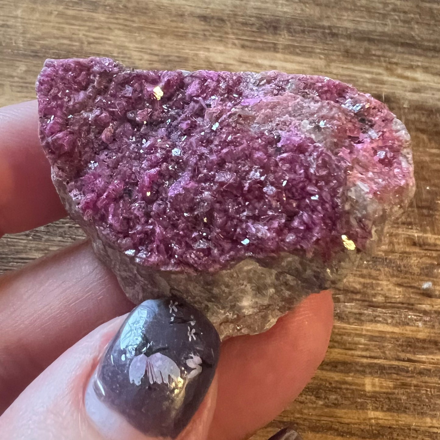 Sparkly Cobaltoan Calcite Specimen