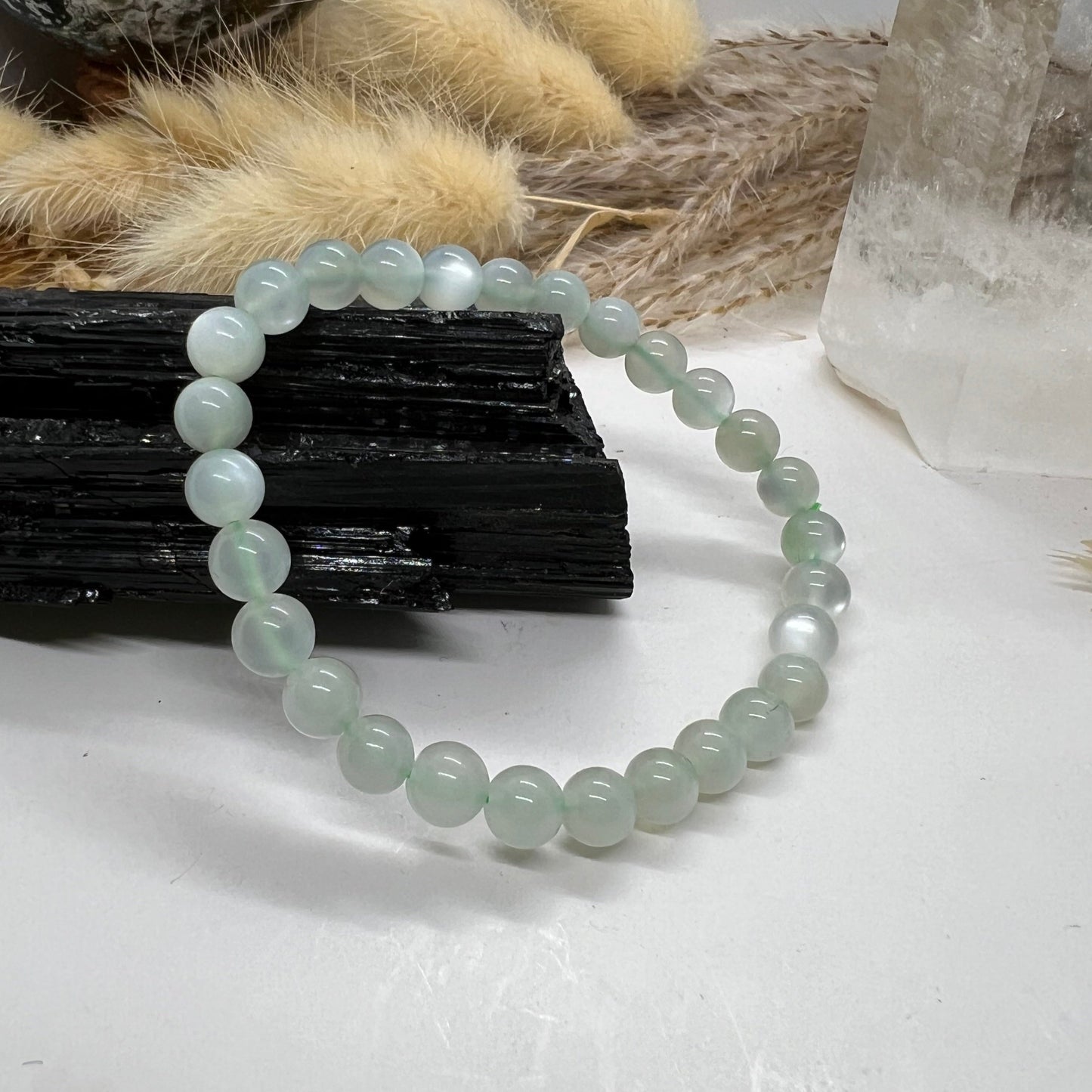 Garnierite/Sage Green Moonstone Crystal Bracelet ∙ Emotional Healing | Spiritual Growth