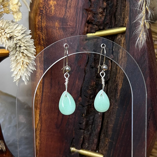 Australian Chrysoprase Crystal Earrings: Uplifting ∙ New Beginnings ∙ Optimism