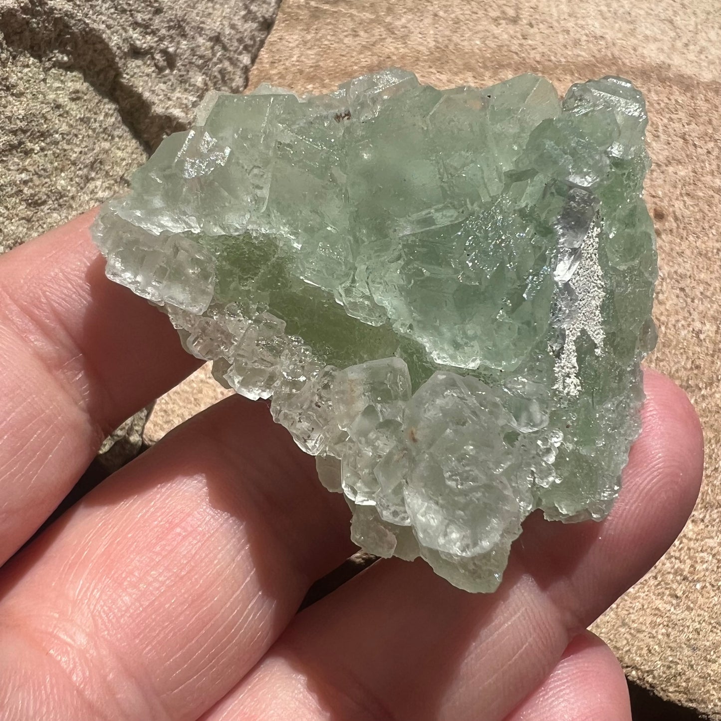 Green Octahedral Fluorite Specimen - Fujian, China