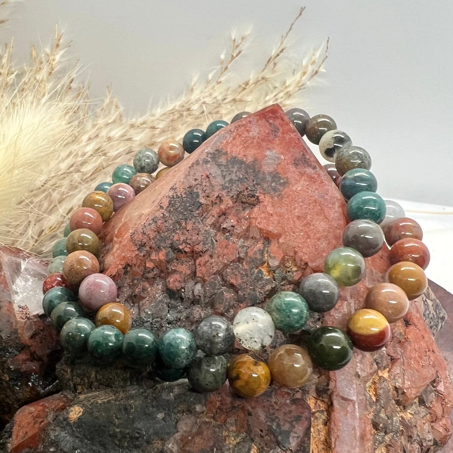 Ocean Jasper Stretch Bracelet 6mm: Joyful | Nurturing | Personal Growth
