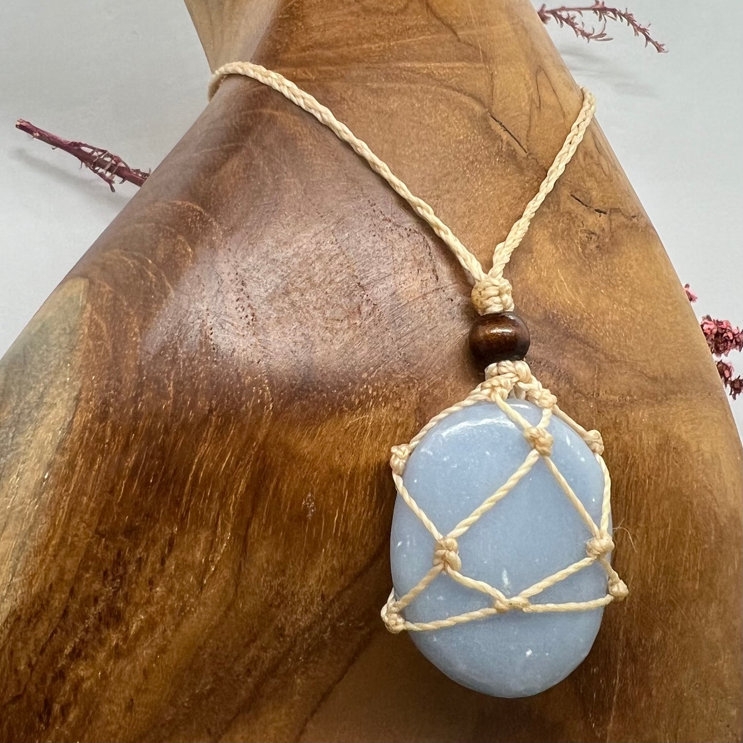 Angelite Macrame Necklace