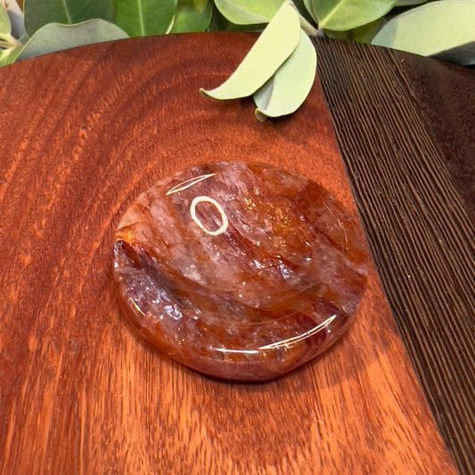 Fire Quartz Ring Dish | Sphere Stand