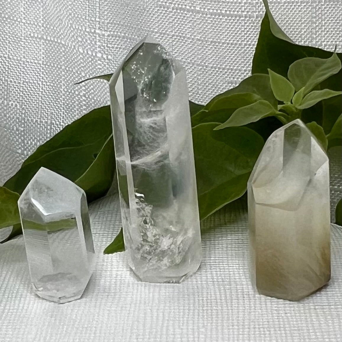 Amphibole Quartz Points - Margarida Mine, Bahia, Brazil