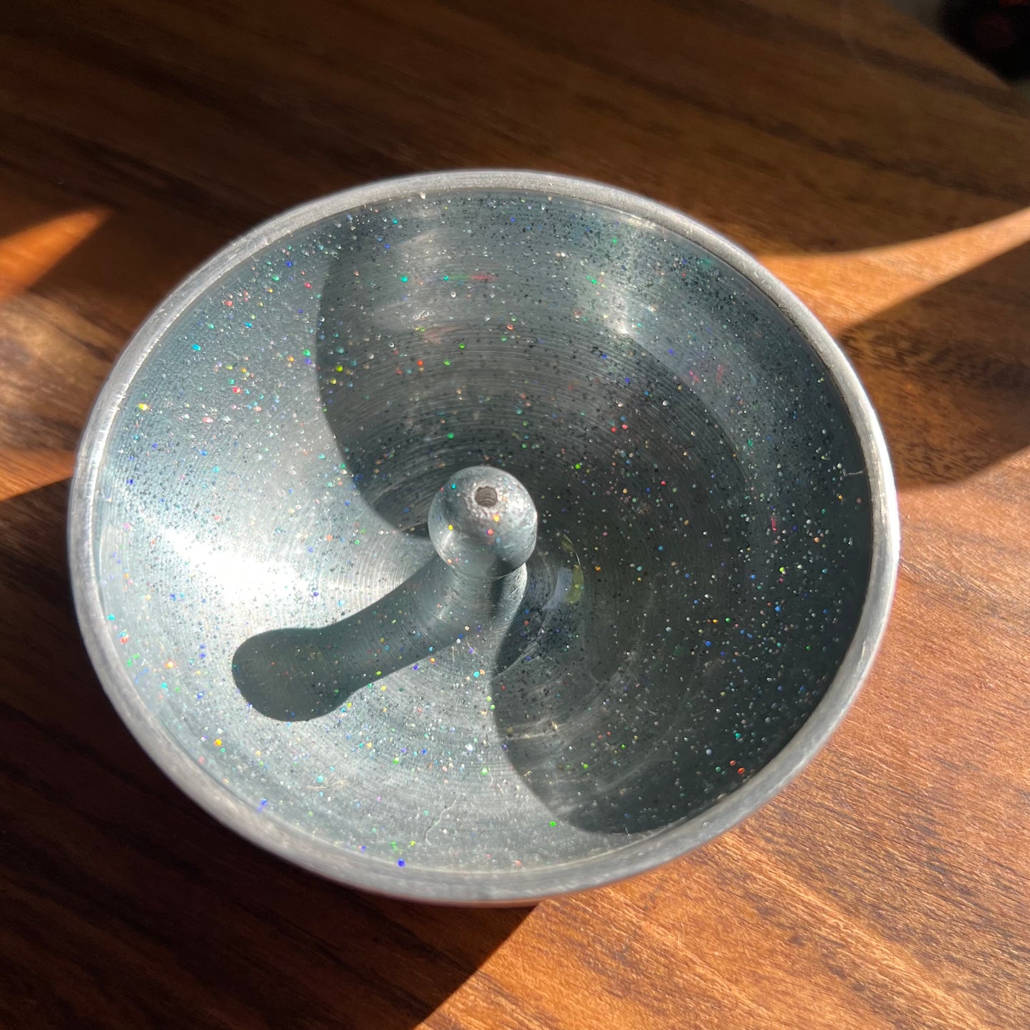 Sparkly Pink Aluminium Incense Dish