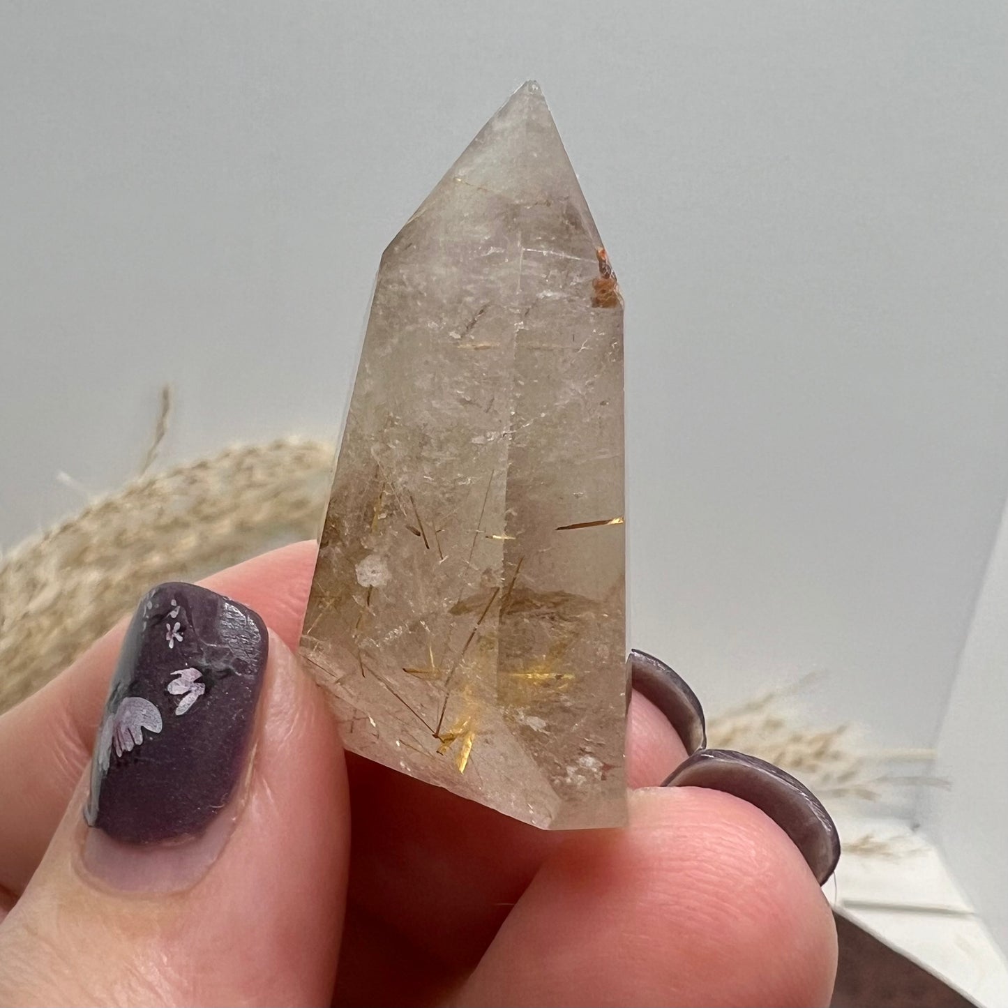 Golden Rutile Quartz Mini Tower (Brazil) (b)