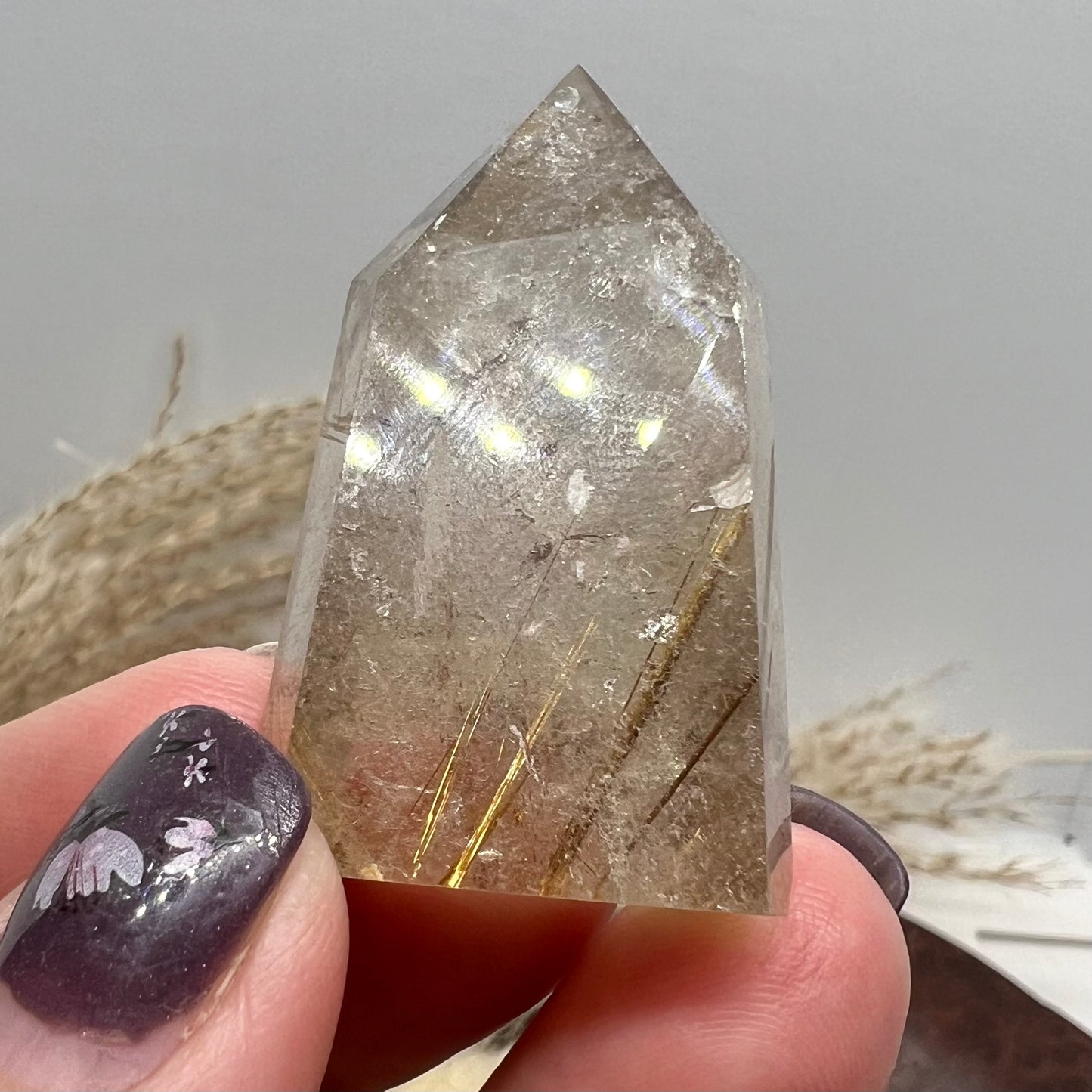 Golden Rutile Quartz Mini Tower (Brazil) (a)