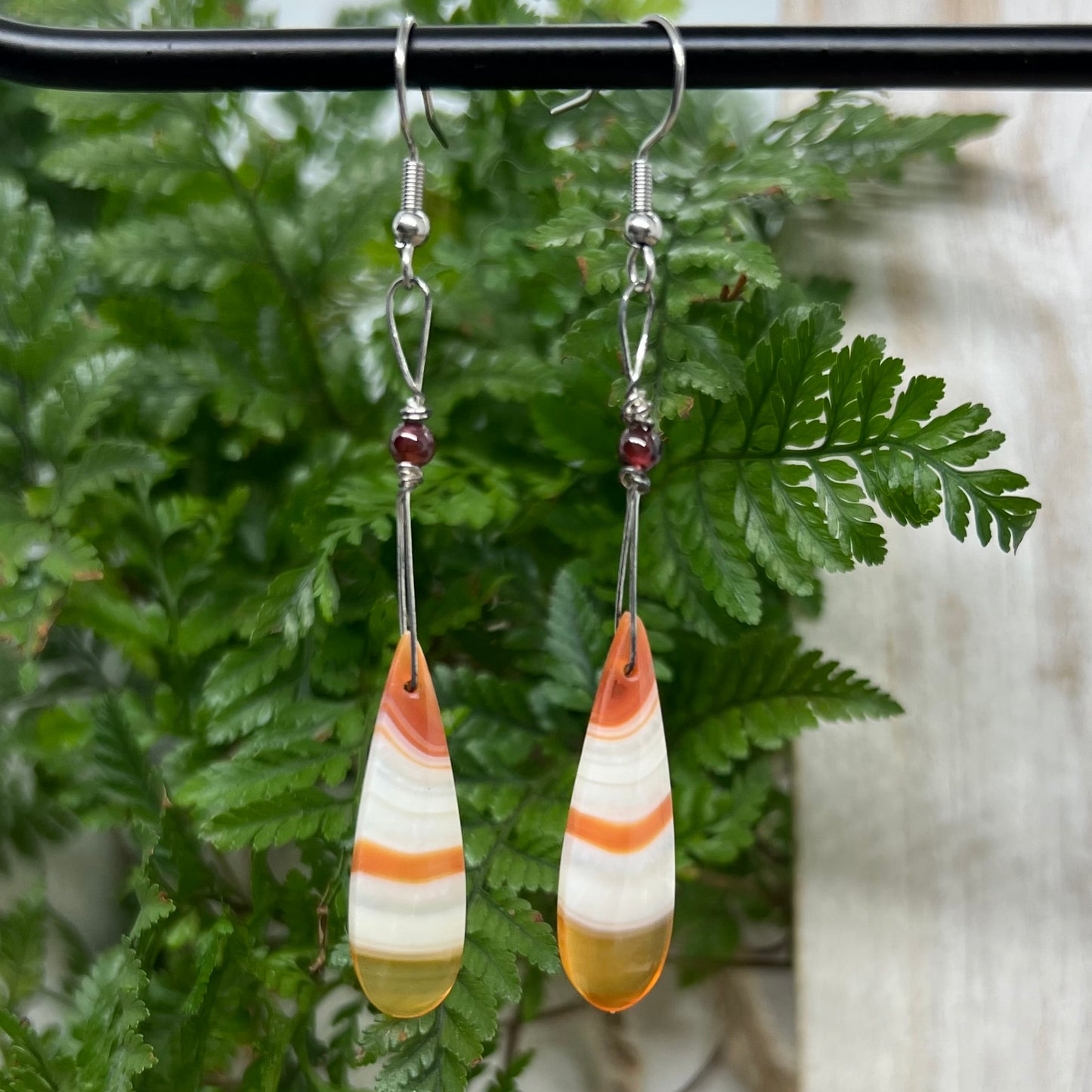 Carnelian and Garnet Crystal Earrings: Creativity ∙ Passion ∙ Confidence
