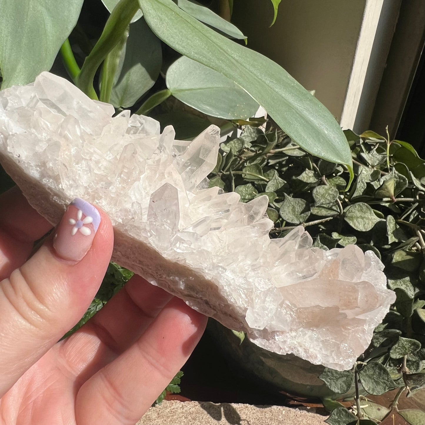 Pink Himalayan Samadhi Quartz Cluster  (220g)