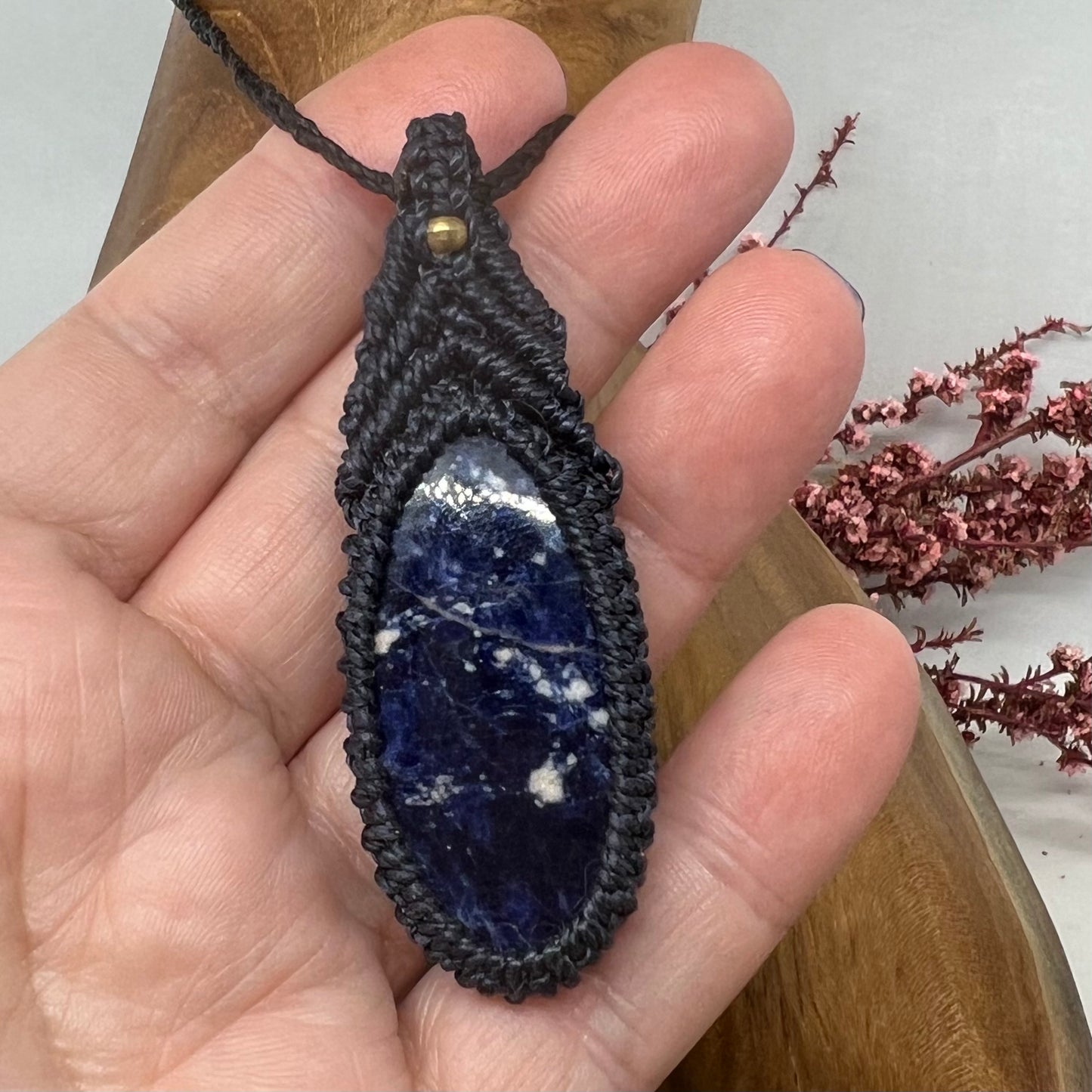 Sodalite Macrame Necklace