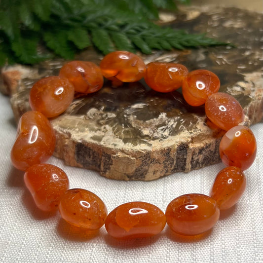 Carnelian Freeform Crystal Bracelet ∙ Motivation | Inspiration | Creativity | Confidence