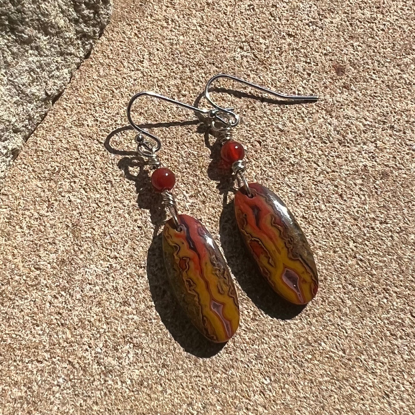Moroccan Seam Agate Crystal Earrings: Confidence ∙ Resilience ∙ Transformation