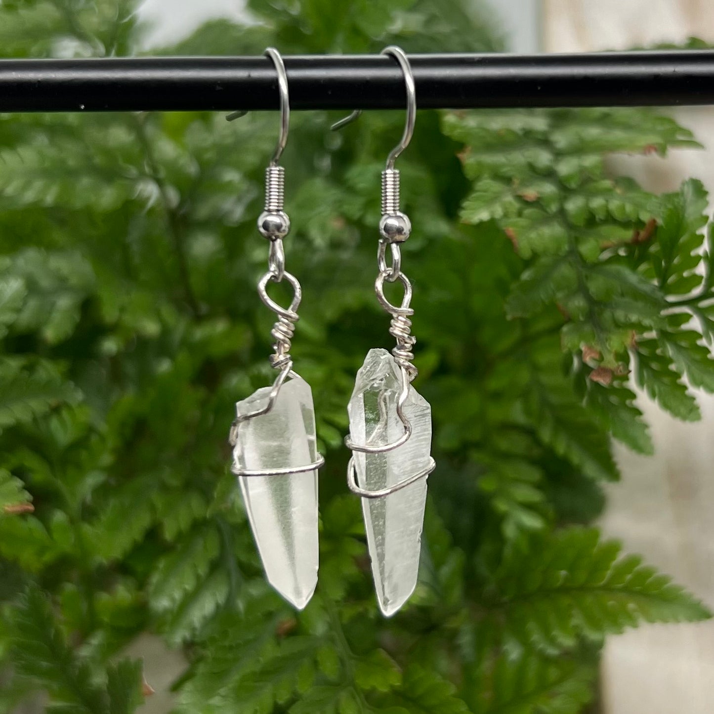 Tessen Habit Lemurian Quartz Earrings: Clarity ∙ Intuition ∙ Alignment
