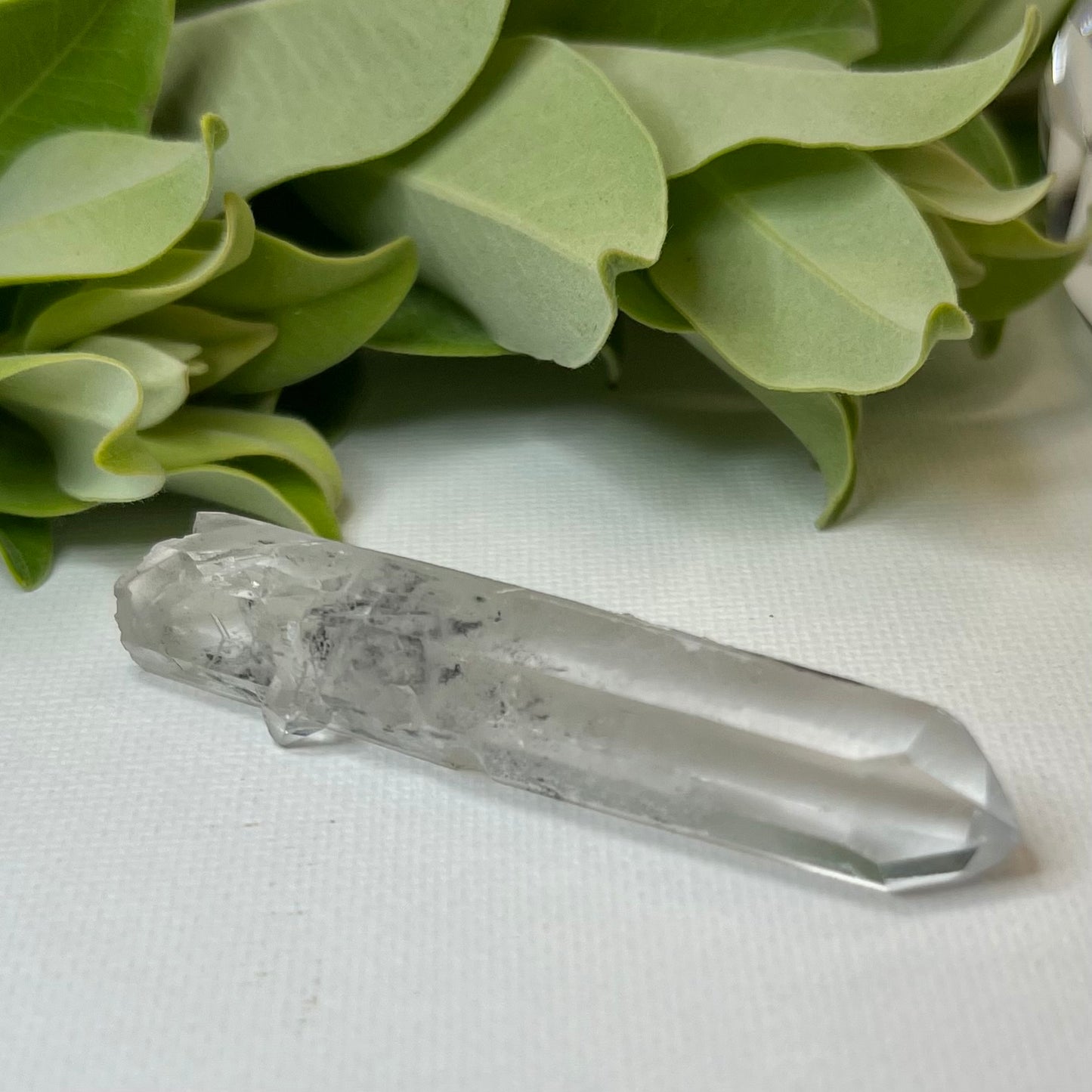 Inky Quartz point - Dawashan Mine, Sichuan, China