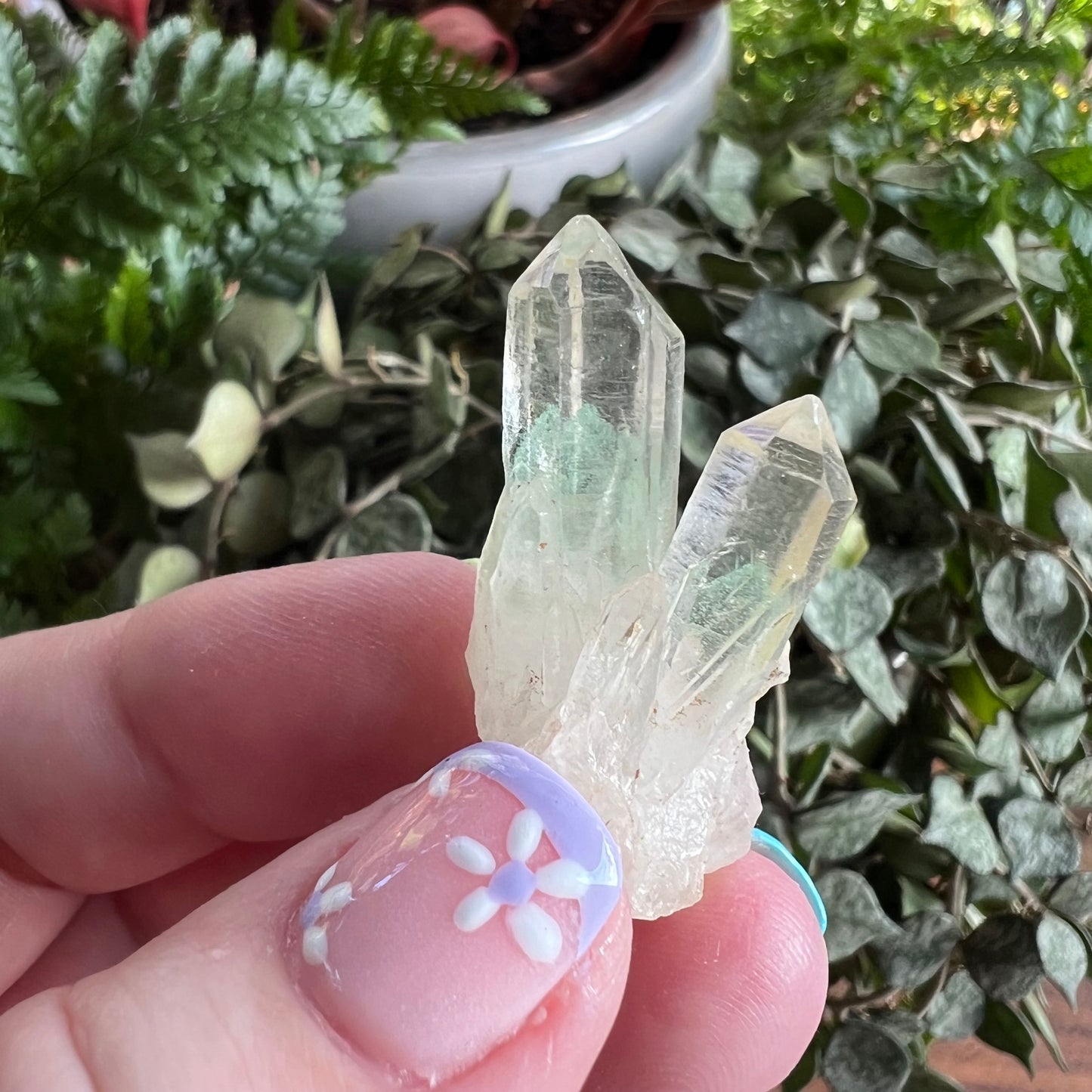 Fuchsite Phantom Quartz - Madagascar | 'Emerald Phantom'