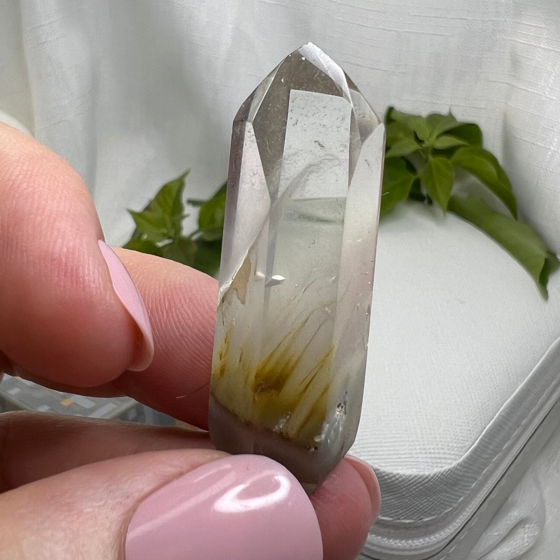 Amphibole Quartz Points - Margarida Mine, Bahia, Brazil