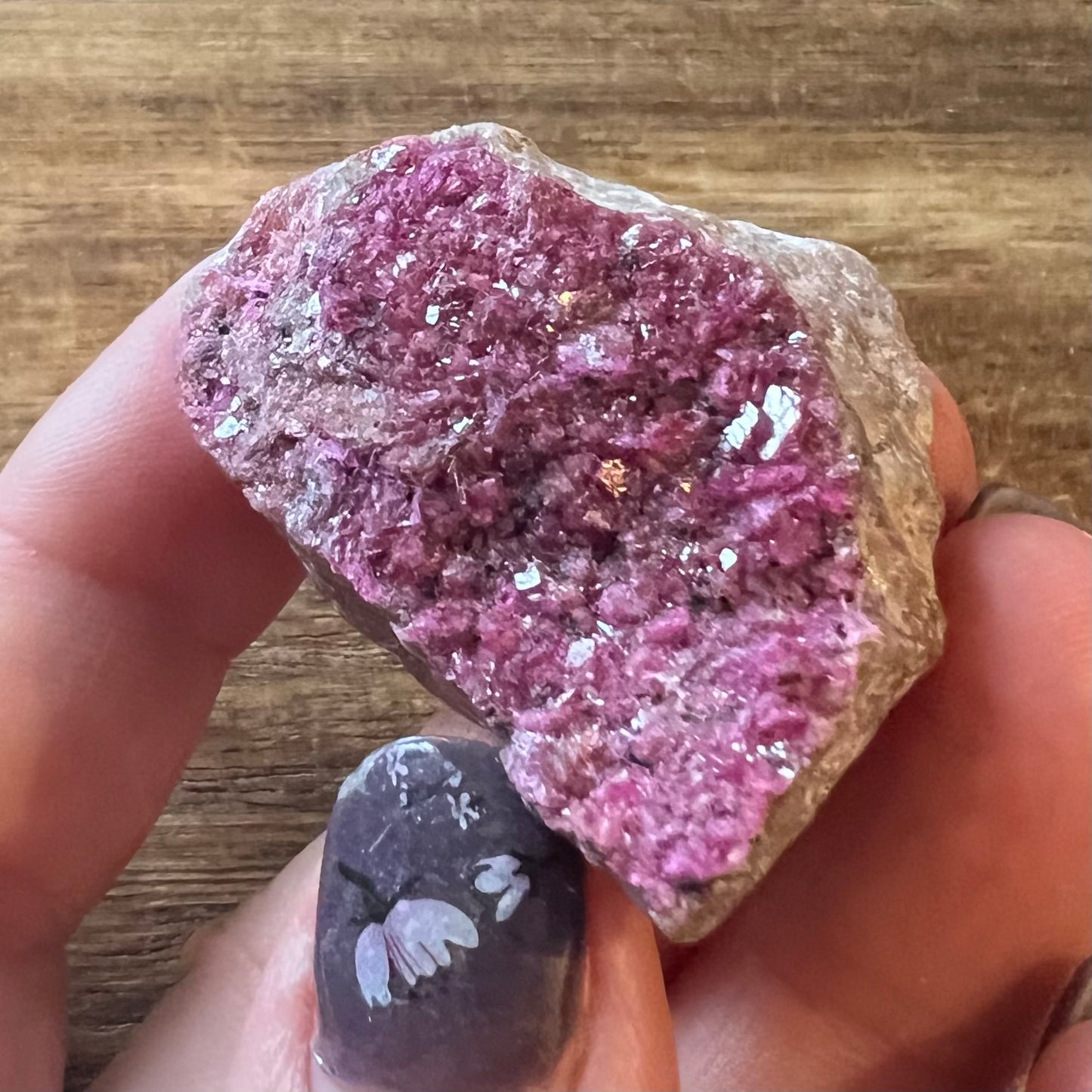Sparkly Cobaltoan Calcite Specimen