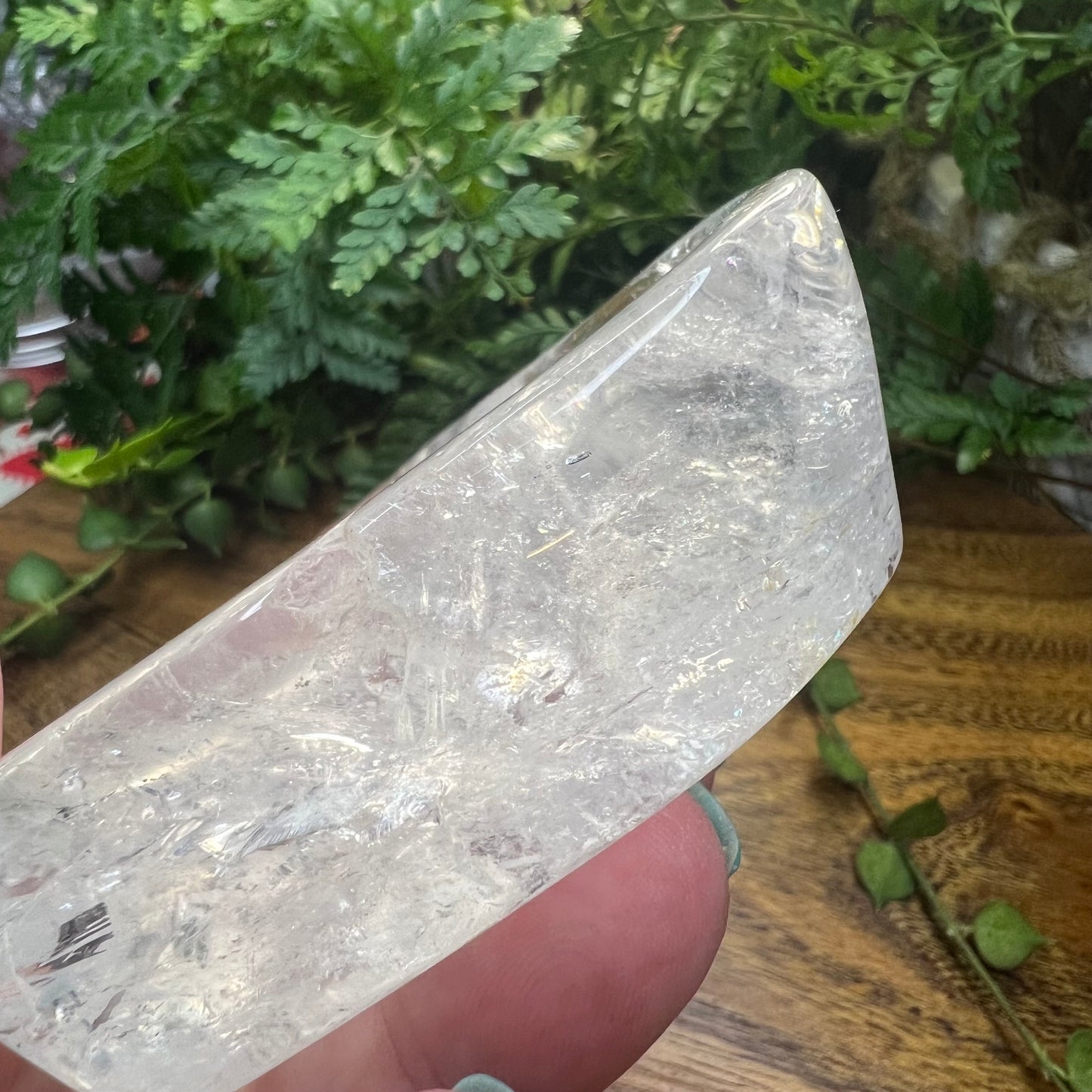 Clear Quartz Heart Dish