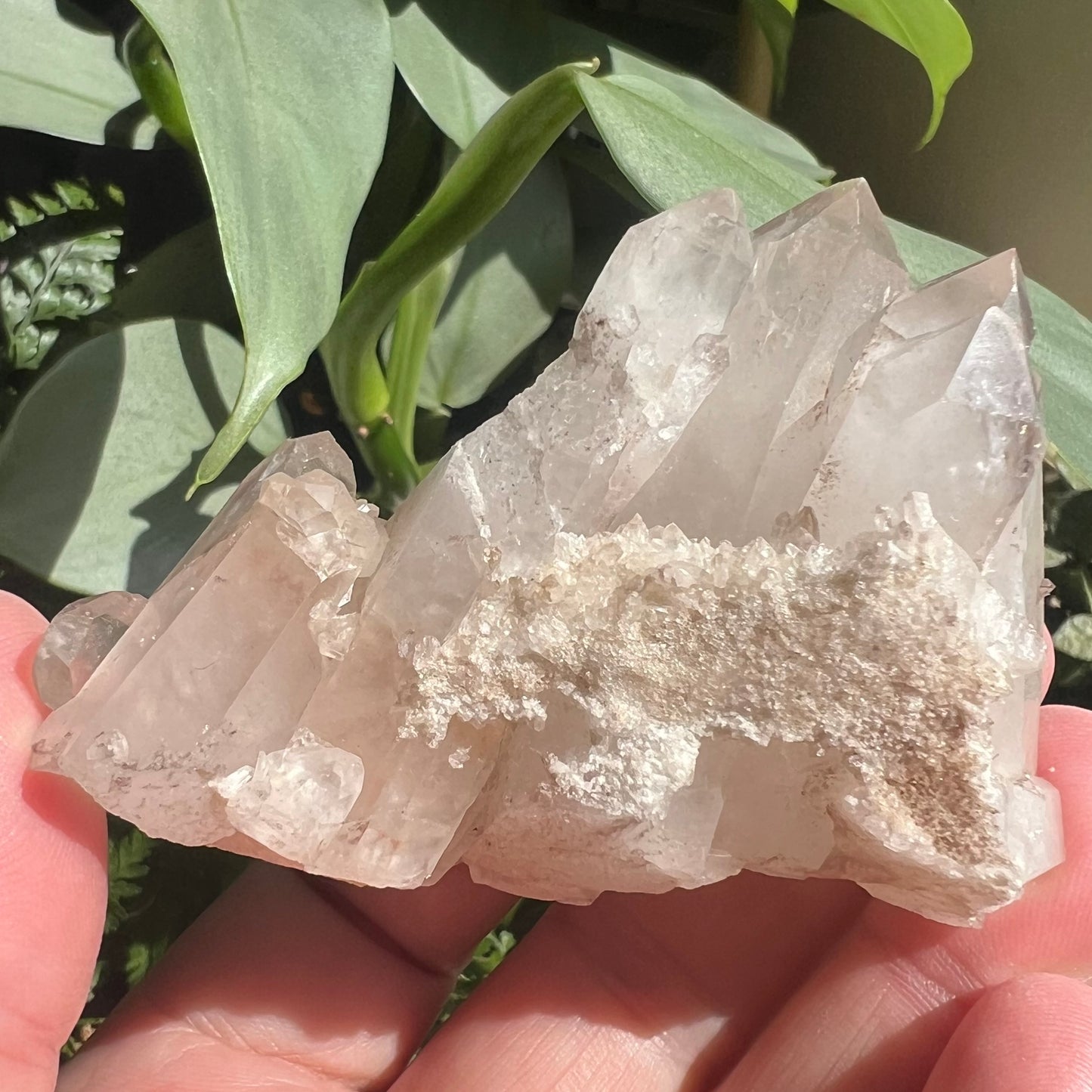 Himalayan Samadhi Pink Quartz Cluster (104g)