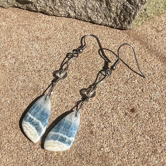 Blue Scheelite Crystal Earrings: Uplifting ∙ Aligning ∙ Enhancing Higher Consciousness