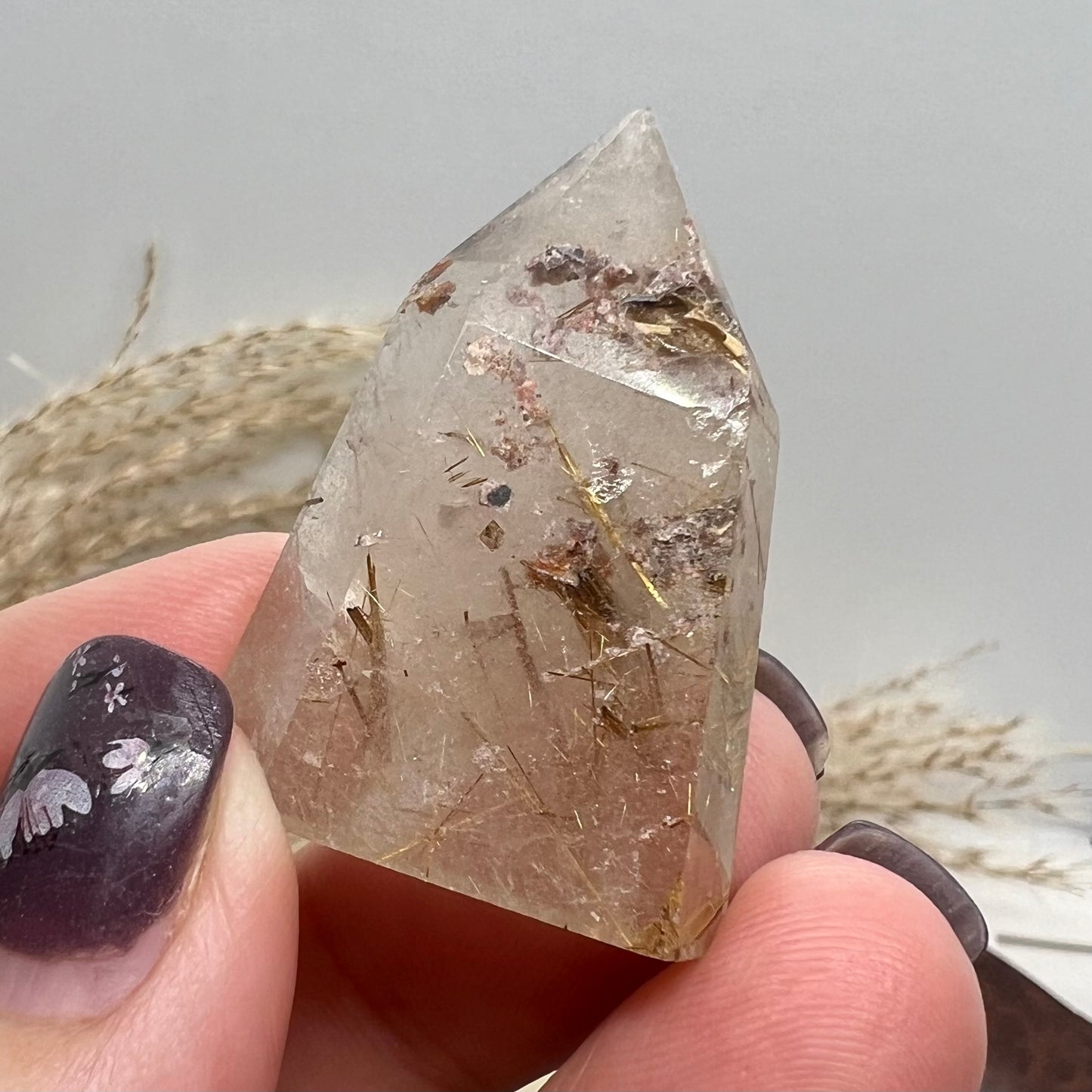 Golden Rutile Quartz Mini Tower (Brazil) (b)