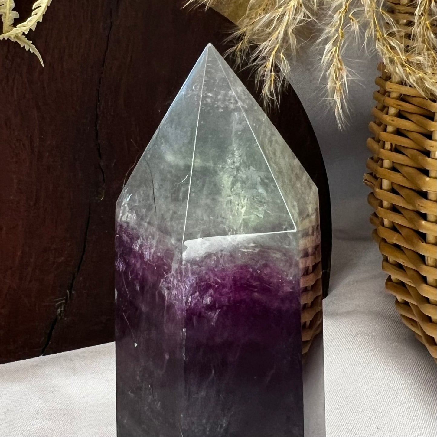Chunky Large Rainbow Fluorite Tower