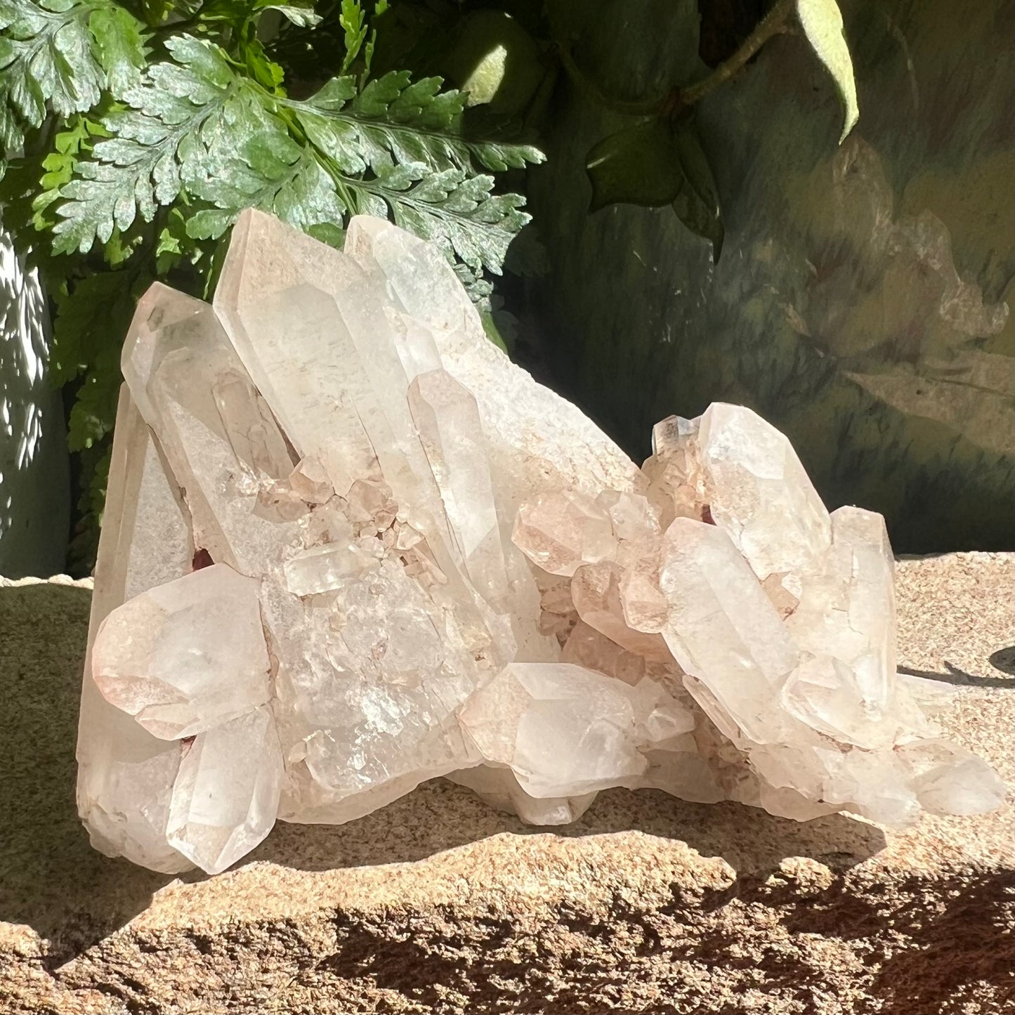 Himalayan Samadhi Pink Quartz Cluster (104g)