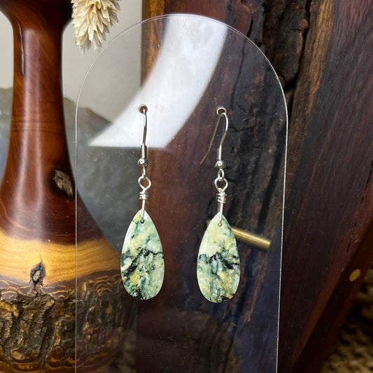 Mariposite Crystal Earrings: Emotional Resilience ∙ Self-discovery ∙ Patience