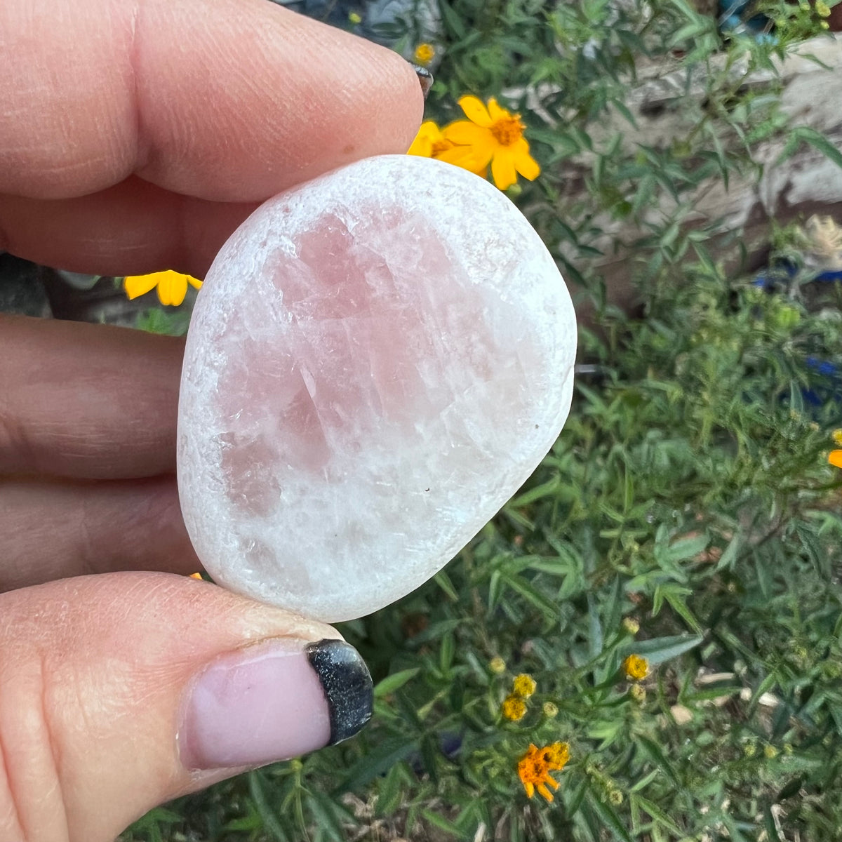 Rose Quartz Seer Stone | Scrying Stone