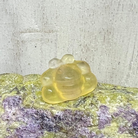 Mini Fluorite Carving: Bumble Bee