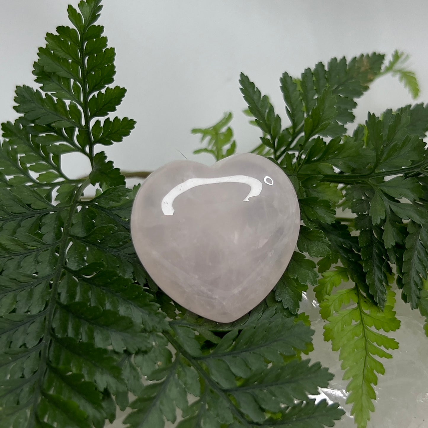 Rose Quartz Heart Crystal Car Air Vent Charm
