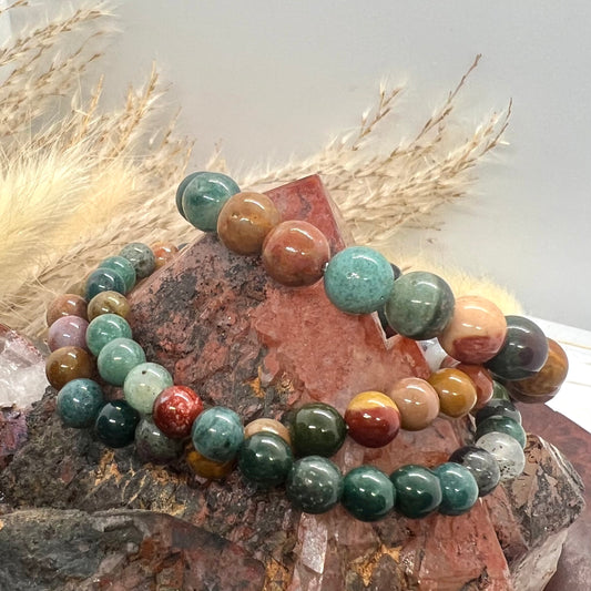 Ocean Jasper Stretch Bracelet: Joyful | Nurturing | Personal Growth