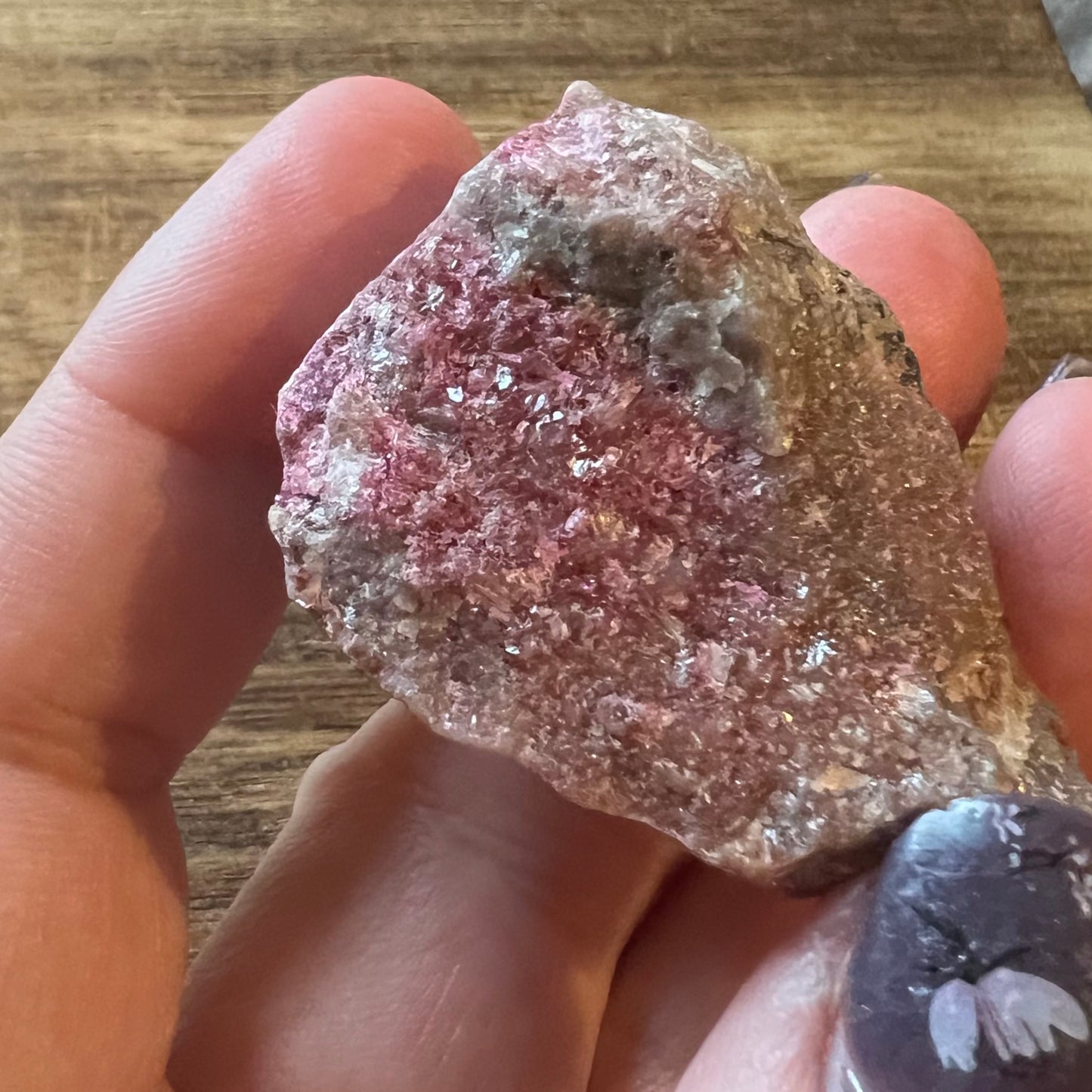 Sparkly Cobaltoan Calcite Specimen