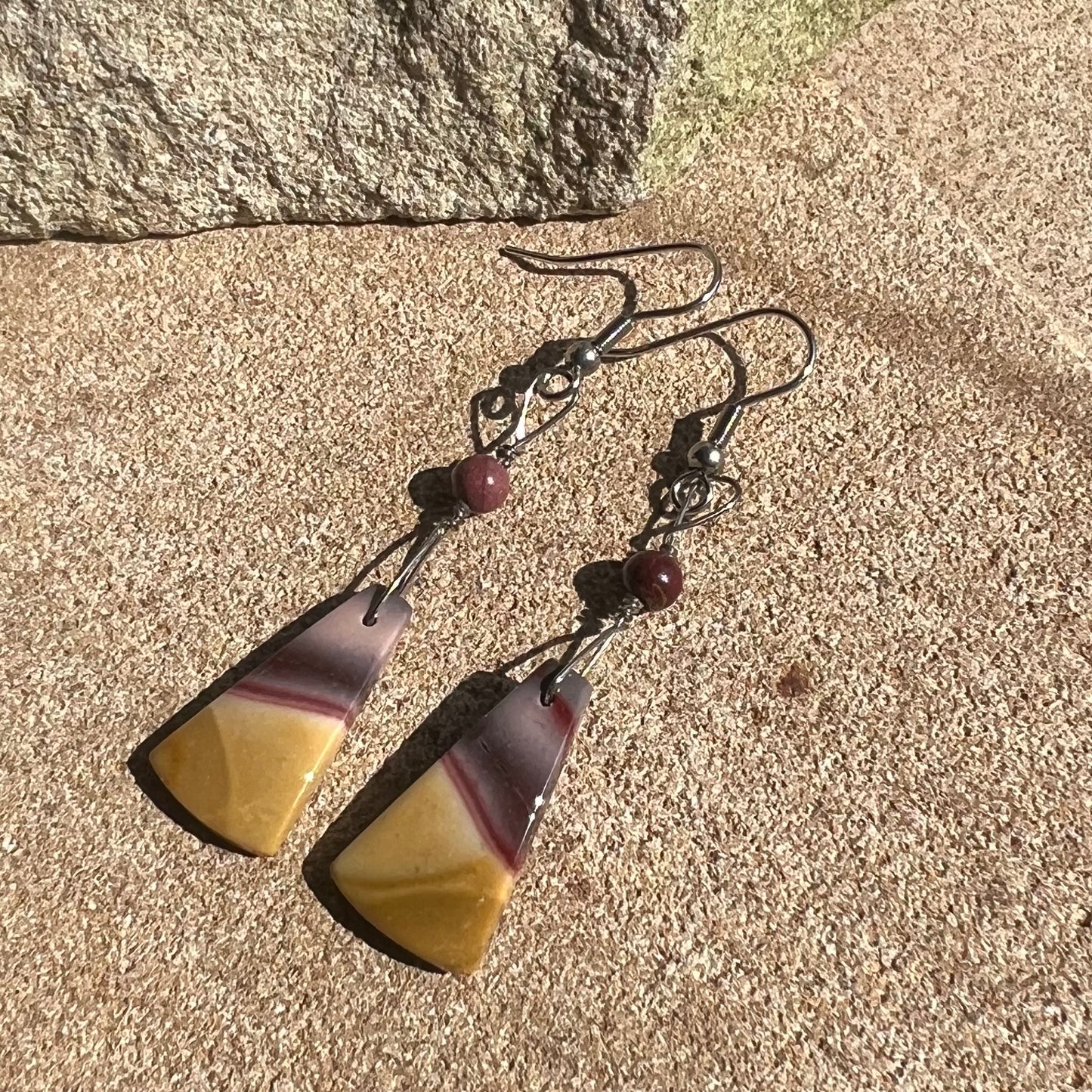 Australian Mookaite Crystal Earrings: Vitality ∙ Courage ∙ Nurturing