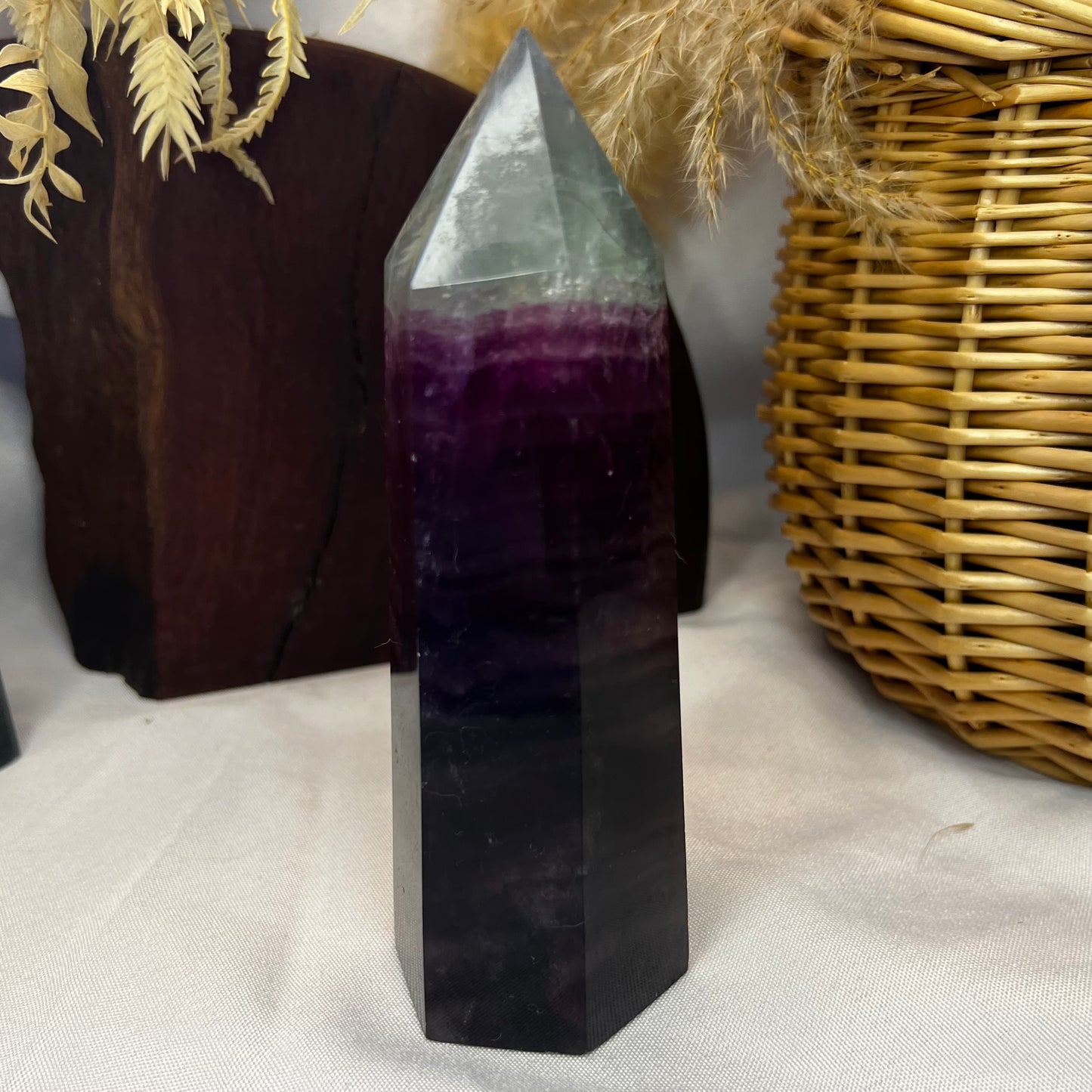 Chunky Large Rainbow Fluorite Tower